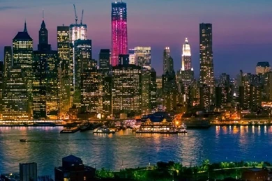 New York City At Night Lights HD Desktop Wallpapers : Widescreen ...