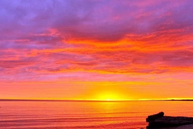 Colorful Sky Effect Sunrise Beach Wallpapers