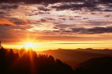 Download Full HD Smoky Mountain Sunrise Backgrounds HD Wallpapers