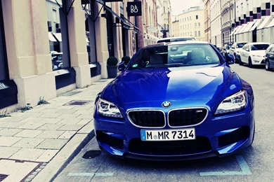 1920x1080 Blue BMW M6 On The Streets Desktop PC And Mac Wallpapers