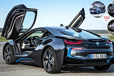 2015 BMW I8 Coupe Doors Up   Side