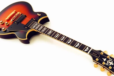 Download 1920x1080 Guitar On White Wallpapers