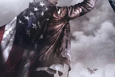 HD Backgrounds Homefront The Revolution 2016 Game US Flag Gun ...
