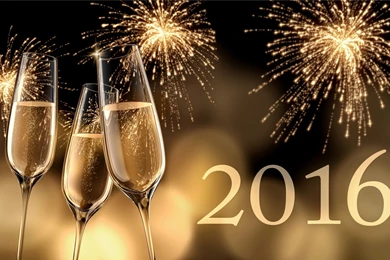 2016 Happy New Year Champagne Fireworks Desktop Wallpapers Pettys ...