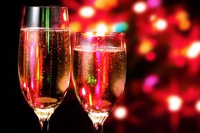 Christmas Champagne Wallpapers