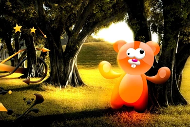 Crazy, Cousin, Background, Scenery, Enkera, Art (