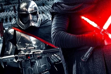 Star Wars The Force Awakens Wallpaper Kylo Ren Captain Phasma.jpg