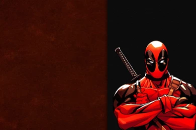Download Wallpapers 2560x1024 Deadpool, Comics, Red, Wade Wilson ...