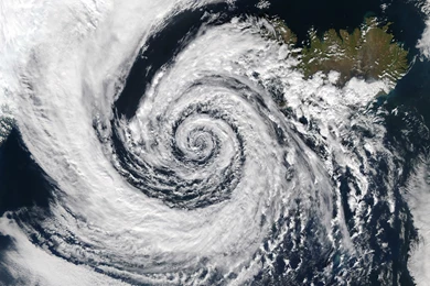 Storm Clouds Aerial Earth Planets Hurricane Typhoon Landscapes ...