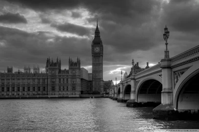 London In Black And White HD Desktop Wallpapers : High Definition ...