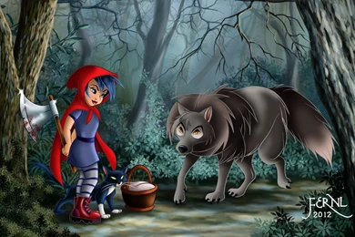 Little Girl, Red Hood, Wolf