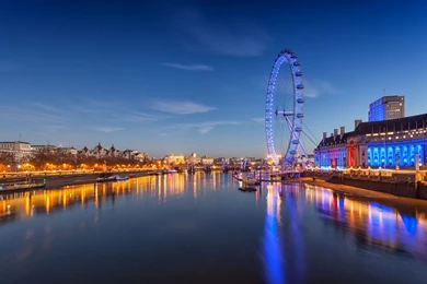 London Eye At Twilight Wallpapers HD