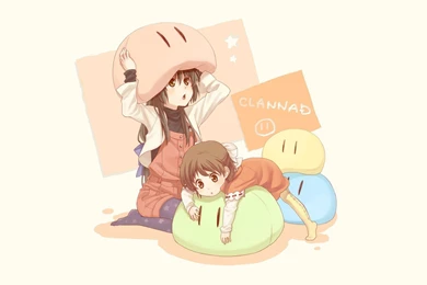 Clannad Dango Daikazoku Anime Simple Backgrounds Wallpapers ...