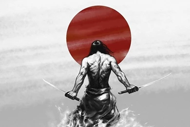 1366x768 Japan Katana Warrior Wallpapers