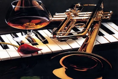 Wallpapers Piano Music Rose Trumpet Whiskey 800x600