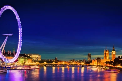 Download 1920x1080 HD Wallpapers The London Eye Landscape Night ...