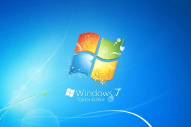 Windows7 Theme Blue Backgrounds Logo Wallpapers