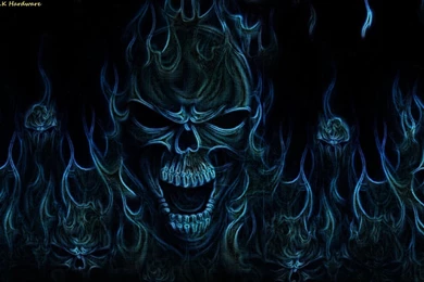 HD Quality Skull Dark Flaming Wallpapers SiWallpapers 21276