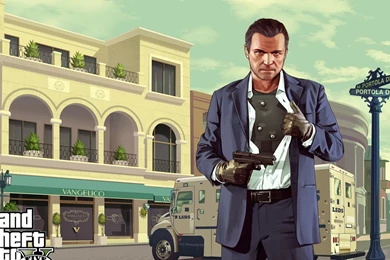 Download Wallpapers 1920x1080 Grand Theft Auto V, Michael De Santa ...
