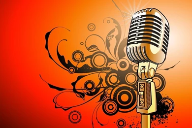 1920x1080 Microphone Vector Art Wallpapers