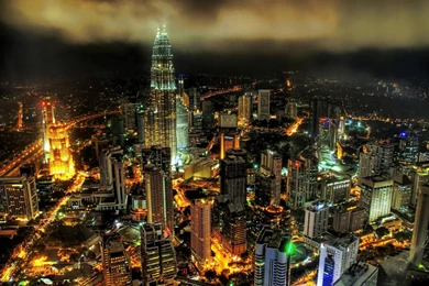 Dubai City At Night Wallpapers