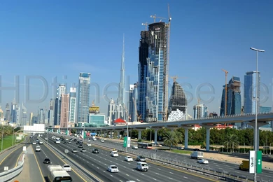 Ultra HD 4K Video Time Lapse Stock Footage   Dubai Skyline, Sheikh ...