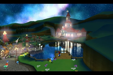 Mushroom Kingdom Super Mario Galaxy Wallpapers