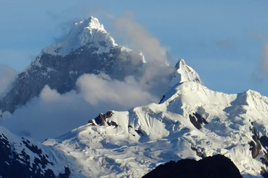 1920x1080 Snow Mountains & Clouds Peru Desktop PC And Mac Wallpapers