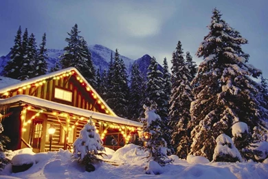 Wallpapers Christmas Cottage Snow Christmas   1920 X 1080 ...