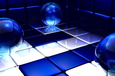 Abstract 3d Blue White Balls D Hd Wallpapers   (