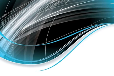 Blue And White Glowing Curves Wallpapers   Abstract Wallpapers