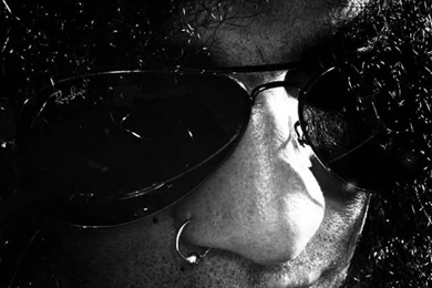 Download Wallpapers 640x960 Slash, Hair, Glasses, Piercing, Light ...