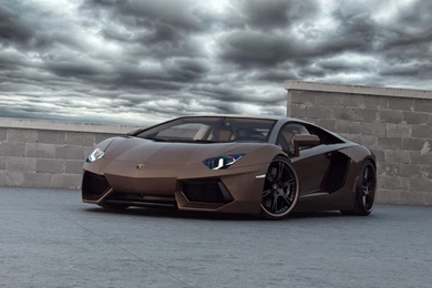 Brown Lamborghini Aventador Wallpapers