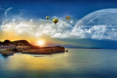 Summertime Fantasy Blues Wallpapers