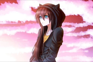 Download Wallpapers 1280x800 Nightcore, Forgiven, Anime, Girl, Ears ...