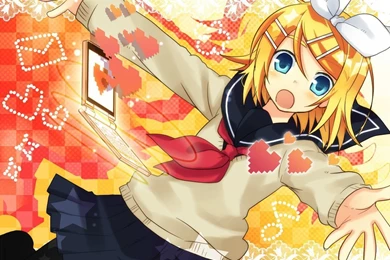 Kagamine Rin ~ !   Rin Kagamine Wallpapers (22448231)   Fanpop