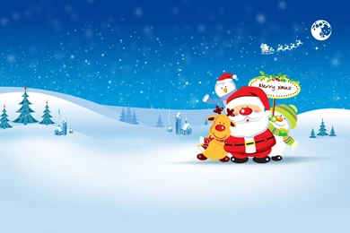 Santa Claus And His Friends Wallpapers 27916
