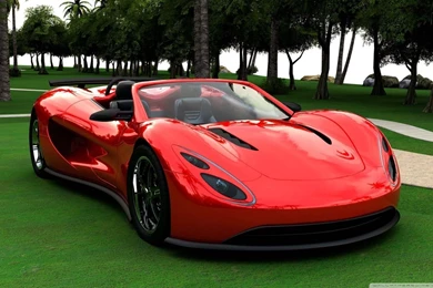 3D Red Supercar HD Desktop Wallpapers : High Definition ...