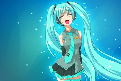 Download Wallpapers 1280x800 Anime, Girl, Headphones, Singer ...