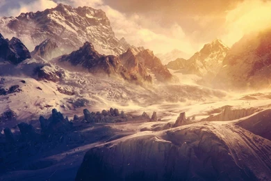 1920x1080 Snow Landscape Alpine Climbers Wallpapers