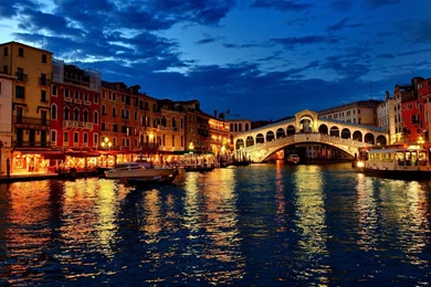 Beautiful Night Venice HD Wallpapers Photos