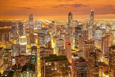 Chicago night city view hd wallpapers 1600x900.jpg