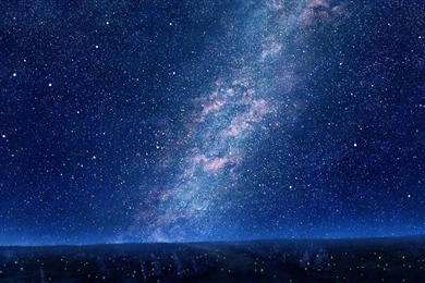 Wallpapers Stars, Blue Sky, Night, Trees, Sky Fantasy HD ...