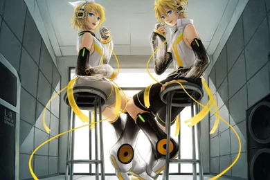 Vocaloid Kagamine Rin Kagamine Len Vocaloid Append Wallpapers ...