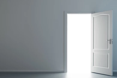 Download Wallpapers 1366x768 Style, Minimalism, Door, Wall, Design ...