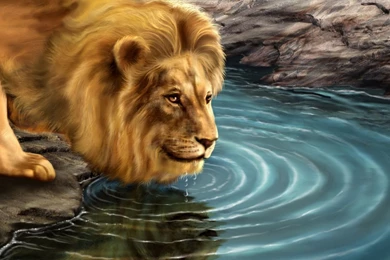 Download Lion Creative Art Abstraction Wallpapers In 1680x1050 ...