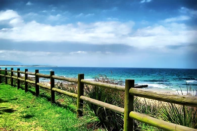 Wooden Fence With Ocean View