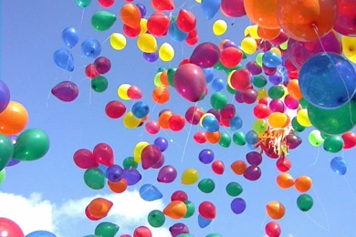 Colorful New Year Balloons Wallpapers