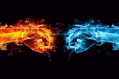 Awesome Fire and Water Punch Desktop HD Wallpapers.jpg