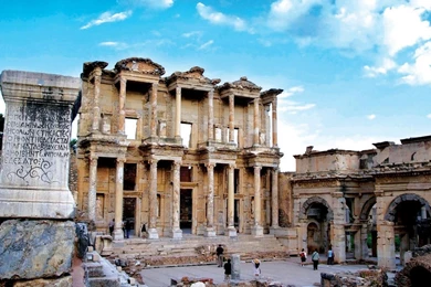 Download Wallpapers 1920x1080 Turkey, Building, Ruins Full HD 1080p ...